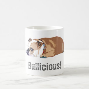 Café Buldogue inglês de "Bullicious" da caneca de