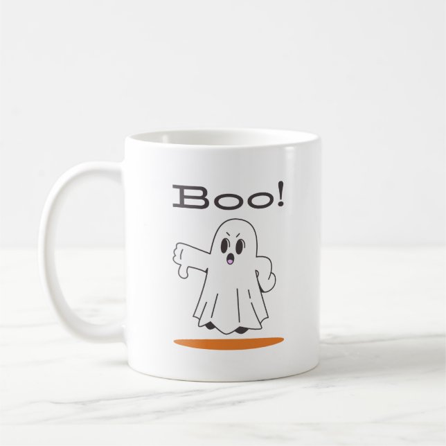 Café Buu! Fantasma Bonito Caneca Clássica Divertida de  (Esquerda)