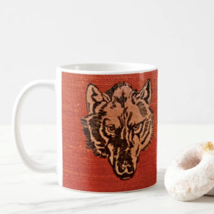 Café Cabeça de Lobo em Caneca Vermelha