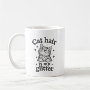 Café Cabelo de Gato é Meu Brilho Caneca Amante de Gato