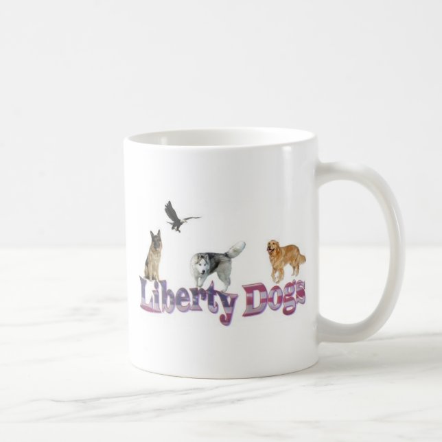 Café Cães da liberdade & caneca de Ayn Rand (Direita)