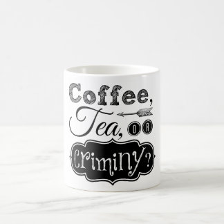 Café Café, chá, ou caneca de Criminy