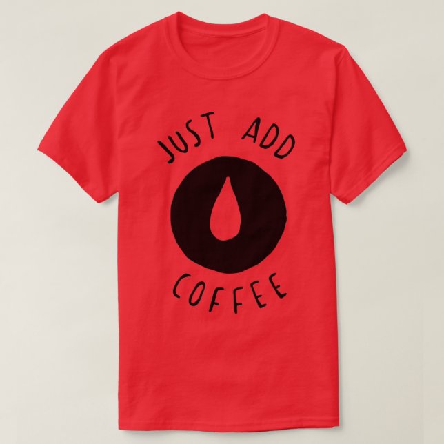 Café Cafeína Cafeína Feijão Camisa Presente 2 (Frente do Design)