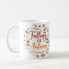 Café Caindo na caneca de outono