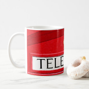 Café Caixa de telefone vermelha - caneca britânica