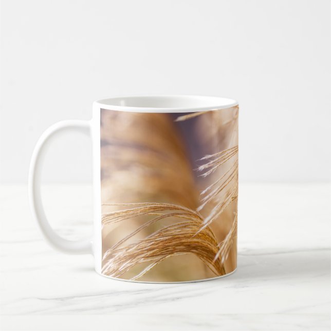 Café Campo de trigo caneca branca clássica de 11 onças (Esquerda)