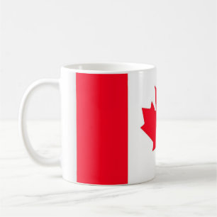 Café CANADÁ. Bandeira canadense. Patriótico. Caneca de 