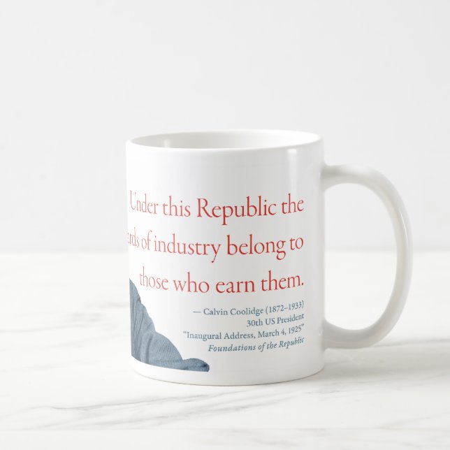 Café Caneca #20 "recompensas de Calvin Coolidge de (Direita)