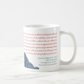 Café Caneca #2 de Calvin Coolidge "que taxa o rico "