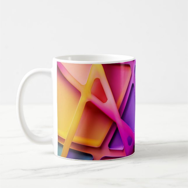 Café Caneca Abstrata de Cruzamento Vibrante – Arte Mode (Esquerda)