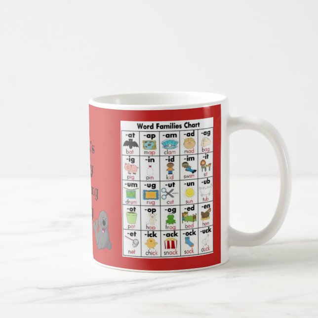 Café Caneca adiantada Rd 11oz da leitura do costume de (Direita)