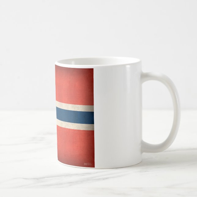 Café Caneca afligida bandeira de Noruega (Direita)