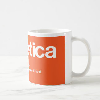 Café Caneca alaranjada reversa grande de LoveHelvetica