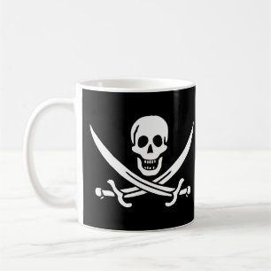 Café Caneca alegre da bandeira de pirata de Roger