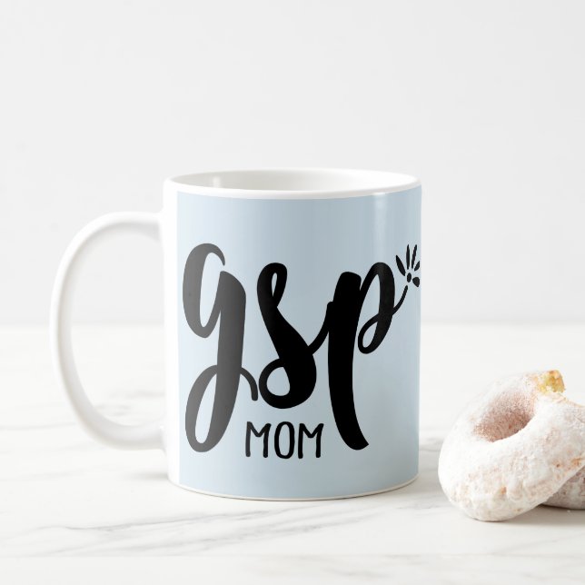 Café Caneca alemão da mamã do ponteiro de cabelos (Com Donut)