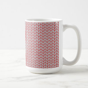 Café Caneca Alta de Cerâmica Branca com Malha Cinza Ver