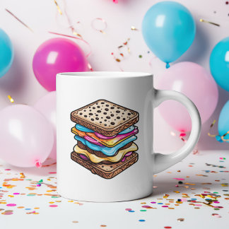Café Caneca Amante de Sanduíche de Sorvete