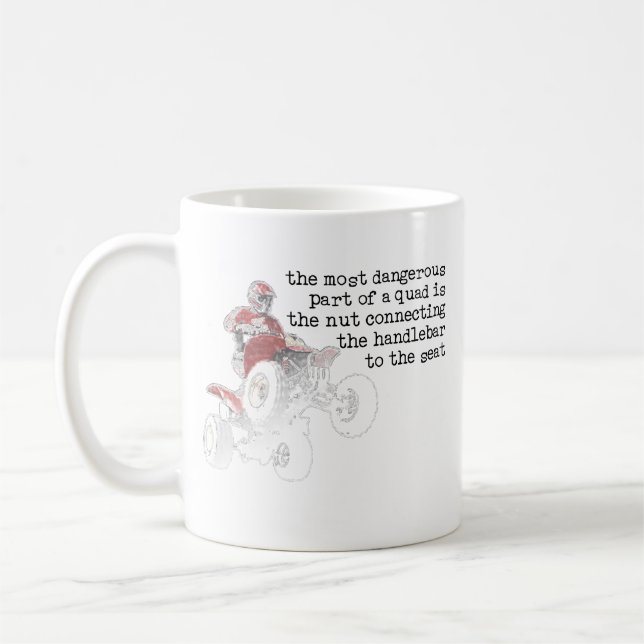 Café Caneca ATV Off-Road Quad de Nozes Perigosas (Esquerda)