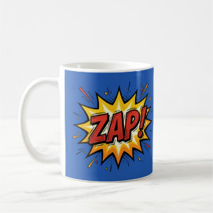 Café Caneca Azul de Arte Pop de Quadrinhos ZAP