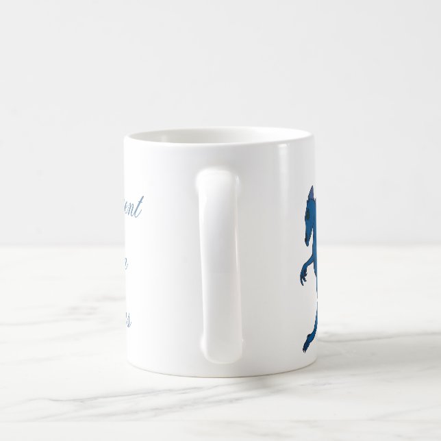 Café Caneca azul do dragão por criações do dragão de (Alça)
