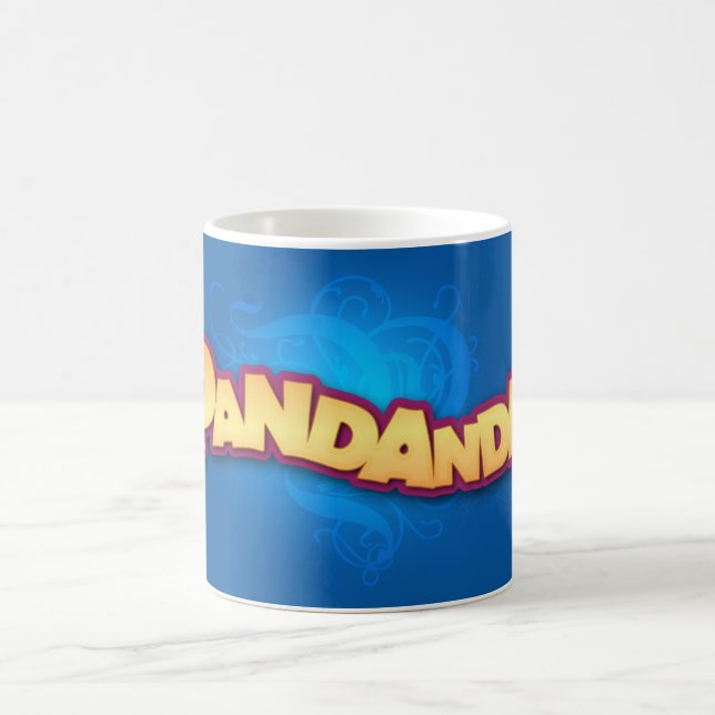 Café Caneca azul do logotipo de Pandanda (Centro)