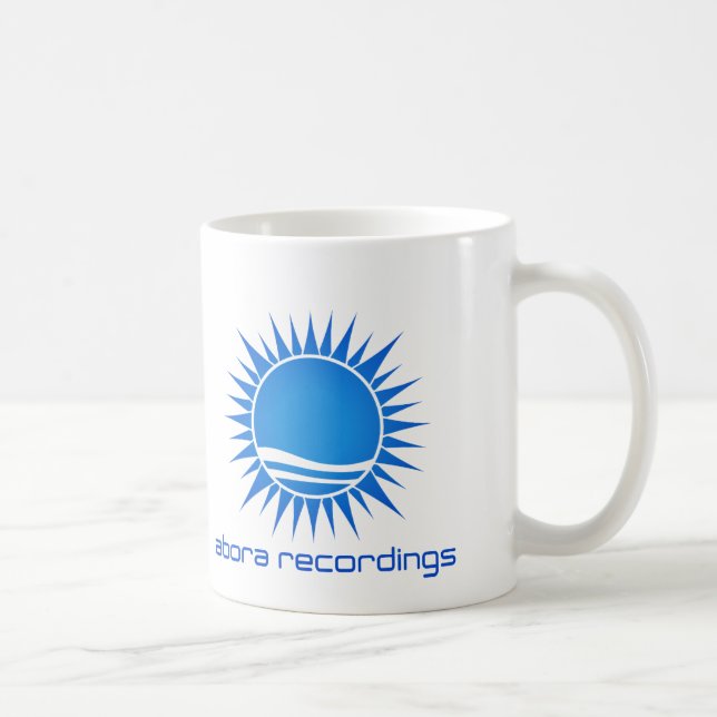 Café Caneca Azul-em-Branca das gravações de Abora (Direita)