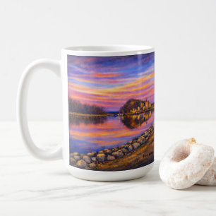 Café Caneca Barn Bluff, Pôr do sol vibrante de Red Wing