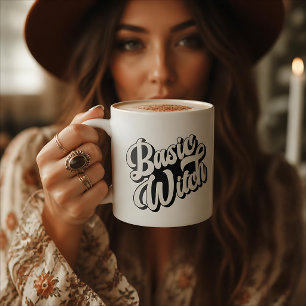 Café Caneca Básica de Bruxa Estilo Retro