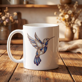 Café Caneca Beija-flor Celestial Linha de Luxo Arte