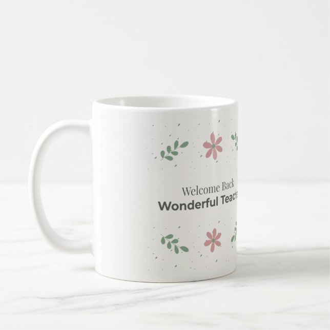 Café Caneca Bem-vindo de Volta Professor | Presente de  (Esquerda)