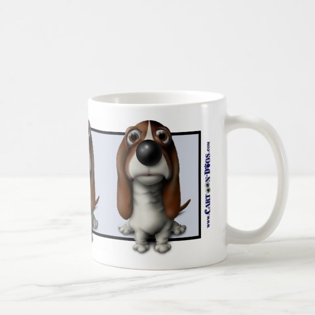 Café Caneca BH1 de Basset Hound (Direita)