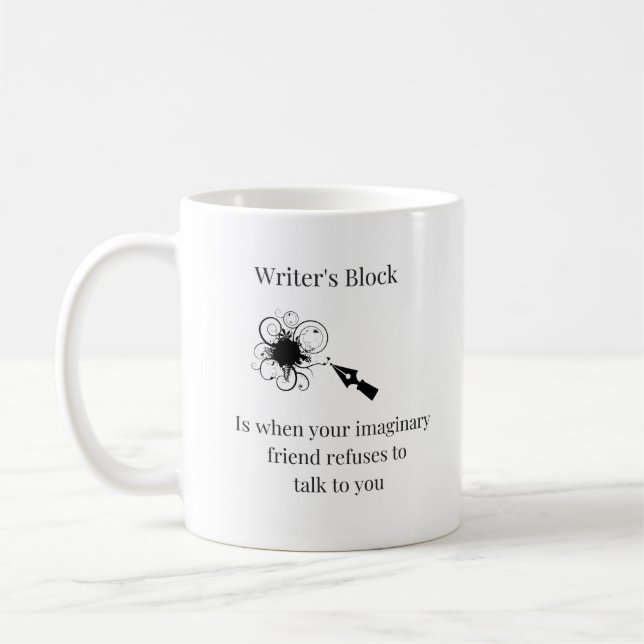 Café Caneca Bloqueio de Escritor NANOWRIMO (Esquerda)