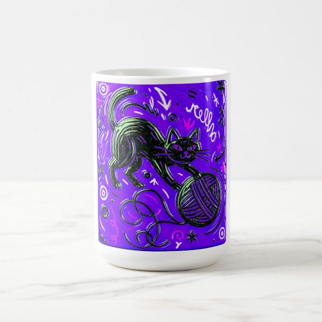 Café Caneca Bola de Fio de Gato Preto (Centro)