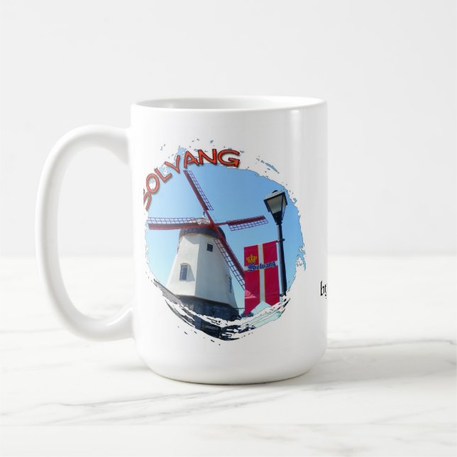 Café Caneca bonita de Solvang! (Esquerda)