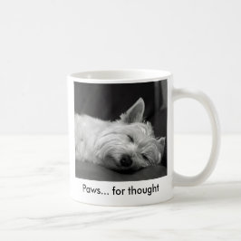 Café Caneca bonito do cão de Westie