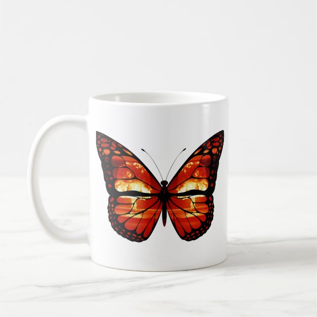 Café Caneca Borboleta Nuvem de Cogumelo Atômico (Esquerda)