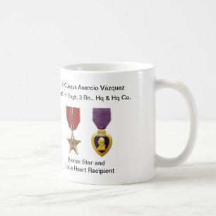 Café Caneca Borinqueneers - estrela de bronze & Purple