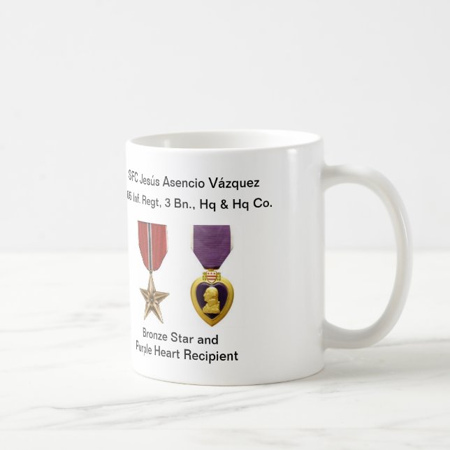 Café Caneca Borinqueneers - estrela de bronze & Purple (Direita)