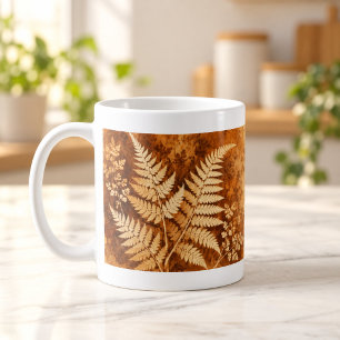 Café Caneca Botânica Sépia de Samambaia Sunprint