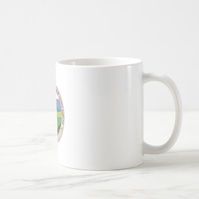 Café Caneca branca básica do selo de Whitetop (Direita)