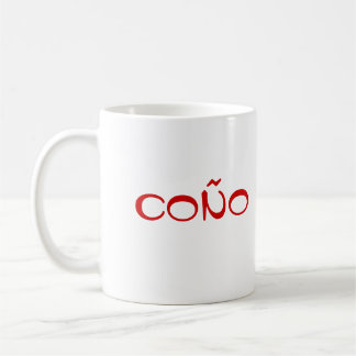 Café Caneca branca clássica de España Coño