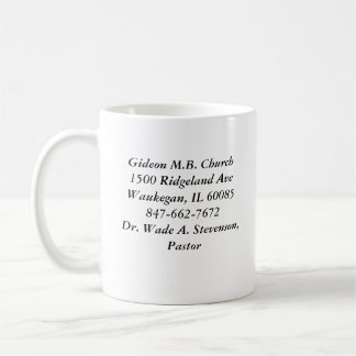 Café Caneca branca clássica de Gideon