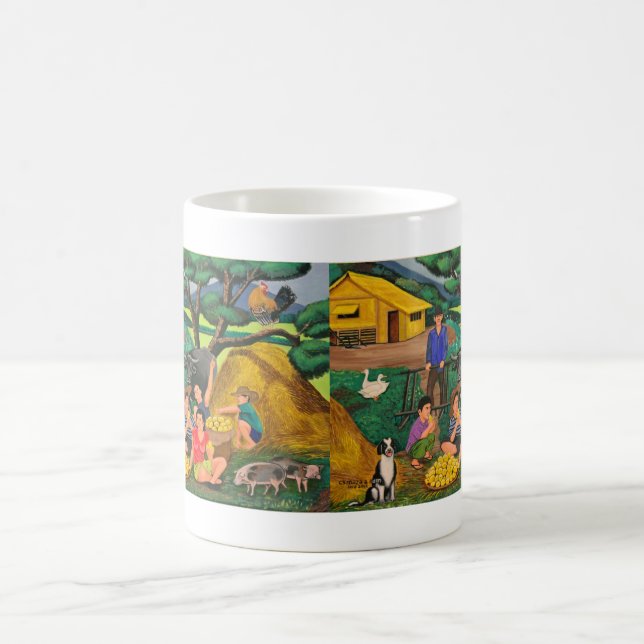 Café Caneca branca clássica de "tempo colheita " (Centro)