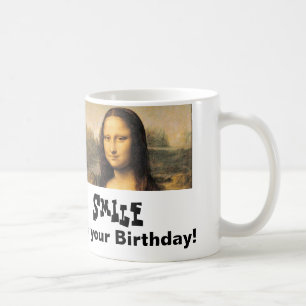 Café Caneca branca clássica do aniversário de Mona Li
