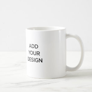 Café Caneca branca clássica feito-à-medida de 11 onç