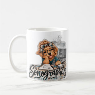 Café Caneca Branca de Futuro Sonografista - Técnico de