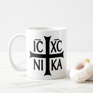 Café Caneca Byzantina ICXC NIKA Presente de Cristo