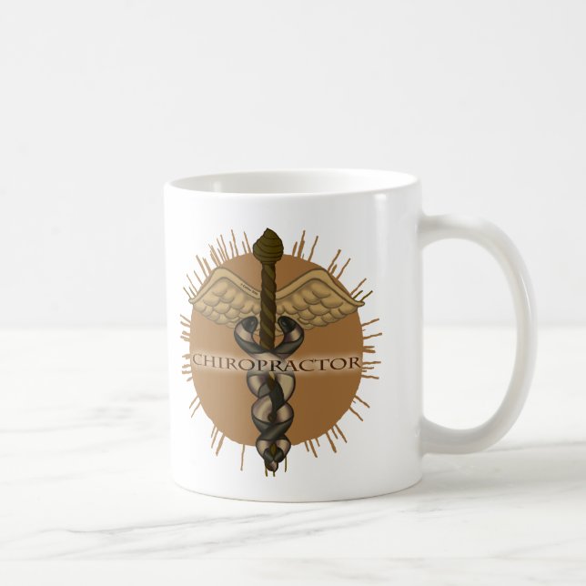 Café Caneca Caduceu de Quiropraxista (Direita)