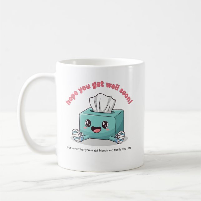 Café Caneca Caixa de Lenços Fofa Espero que Você Seja B (Esquerda)