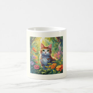 Café Caneca, Caneca de Gato de Anime Impressa, caneca d